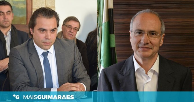 Domingos Bragança e Ricardo Araújo com barra